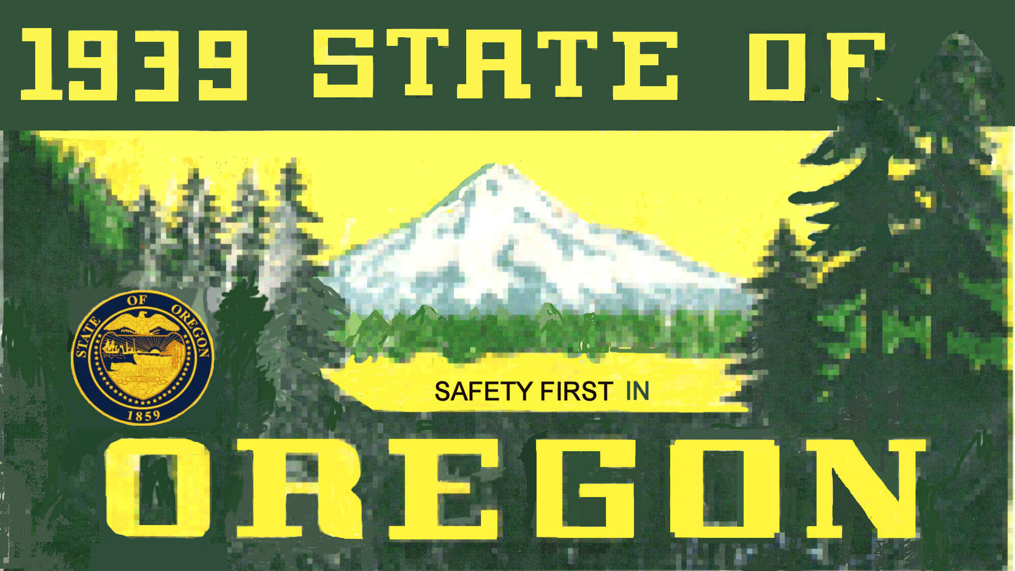 (image for) 1939 Oregon Safety sticker